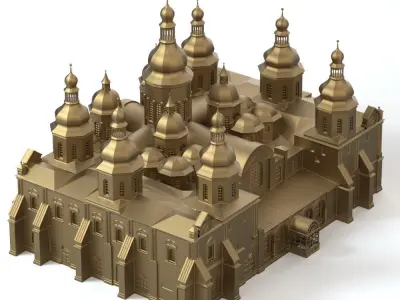 Saint Sophia Cathedral Kyiv 3D print model