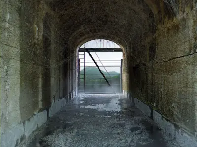 Abandoned Tunnel Road Low-poly 3D model