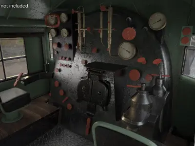  Locomotive Big Boy Rigged for Maya 