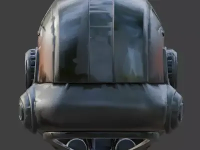 Cyber-Mecha V-Fin Commander 3D Model Low-poly 3D model