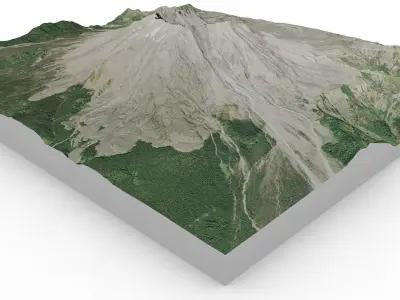 Mount St Helens 3D model