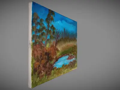 Landscape Painting 3D model