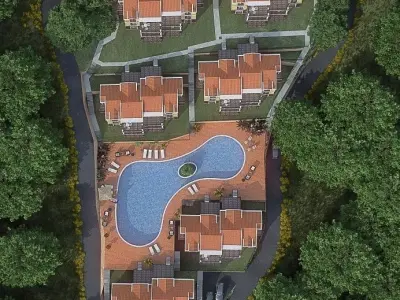 Housing Complex Low-poly 3D model