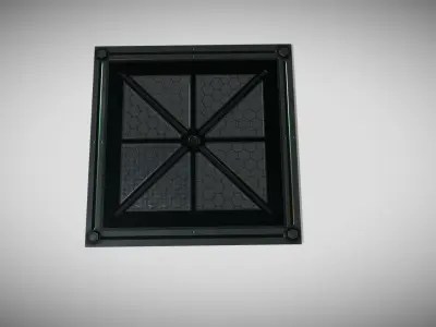 Sci-fi Floor Plating Low-poly 3D model