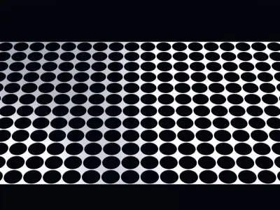 Perforated panel with 70 percent opening 25O75 3D model