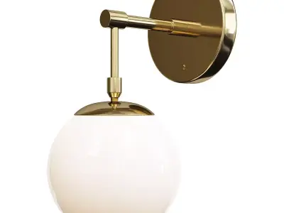 Nova L Sconce Low-poly 3D model