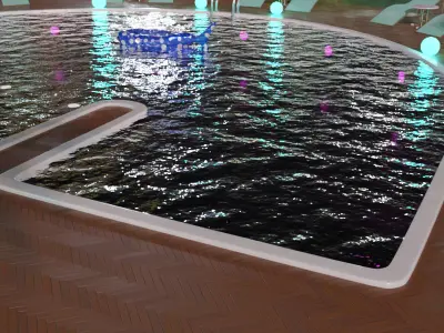 Night Pool 3D model