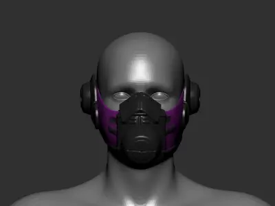 helmet high poly sculpt 3d printable  3D model 151