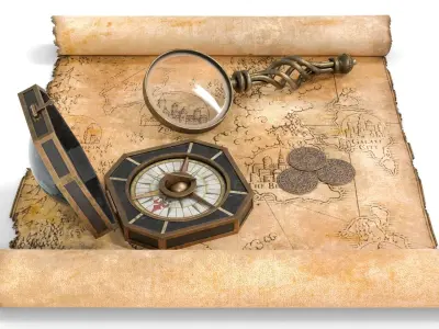 Ancient Treasure Hunter Kit 2 3D model