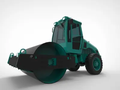 asphalt roller  3D model