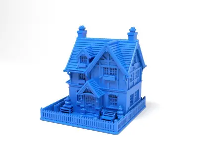 English House 3D print model purchase