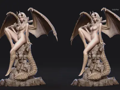 Diablos Girl 3D print model
