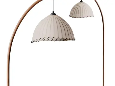 Bamboo Floor lamp 3D model purchase