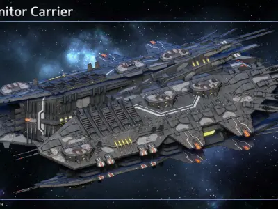 Progenitor Fleet Collection 3D Model Pack