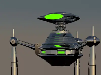 Alien Tripod 3D model