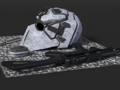  Custom Loadout Assembly with Knife Guns and Faceplate 