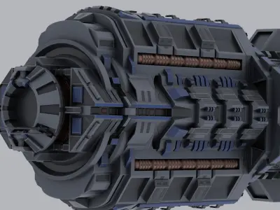 Scifi Ship ISS Marduk 3D model