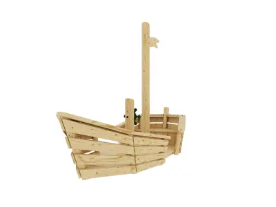 Small ship with floor 3D model