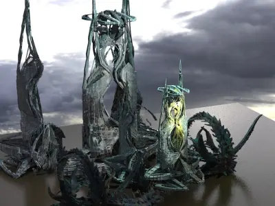 Atlantis Royal Coral City Towers 3D model