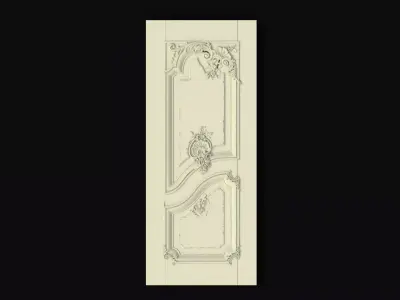 door High quality 3d models for processing on a cnc machine  3D model