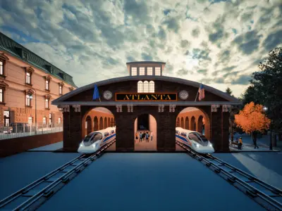 Train station 3D model