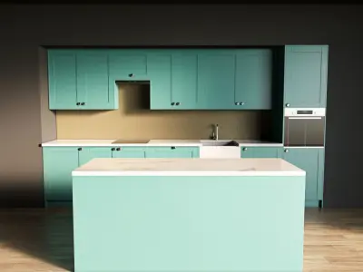 106-Kitchen10 matte 9 3D model