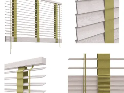 Wooden blinds 2 3D model