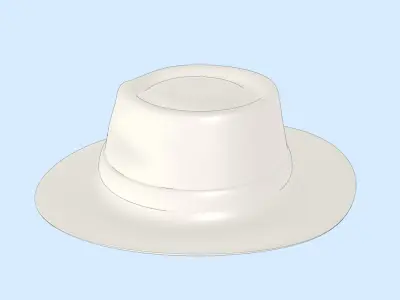 Fedora Hat  Free low-poly 3D model