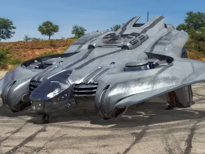  Sci-Fi Dropship Landing Position 