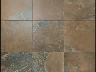 Yurtbay Seramik Kayah Oxide 300x300 Set 4 3D model