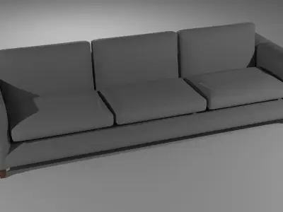 Modern looking minimalist Sofa Low-poly 3D model