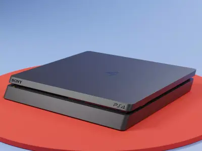 PS4 and Lighting Setup Free 3D model