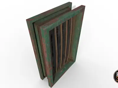 Window version N5 Low-poly 3D model