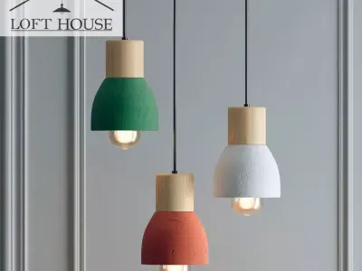 Hanging lamp LOFT HOUSE P-178 3D model