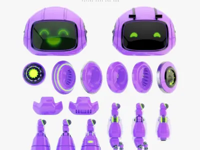 Lovely robot - companion VII 3D model