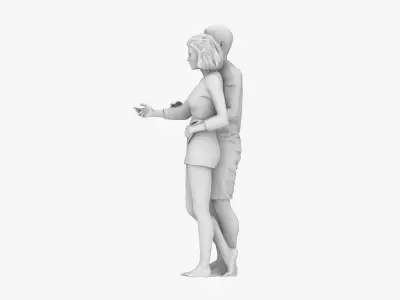 Couple Dating 3D print model
