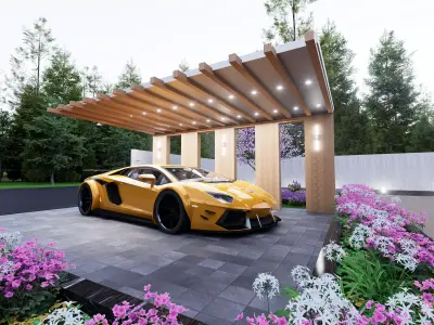 Modern and classic design House 3D model