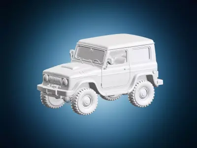 Compact Off-Road Suv Vehicle Model 3D print model