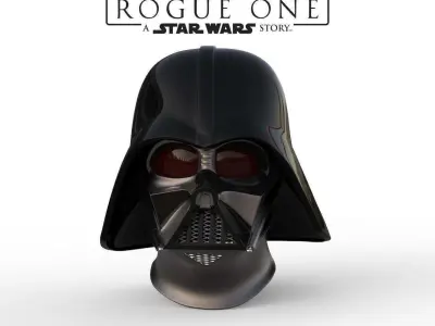 Darth Vader helmet Rogue One Accurate STL file for 3d print 3D print model