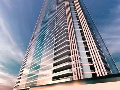 Modern Building Concept V303 3D model