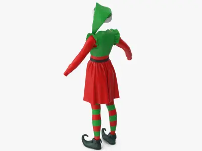 Christmas Elf Costume Female 2 