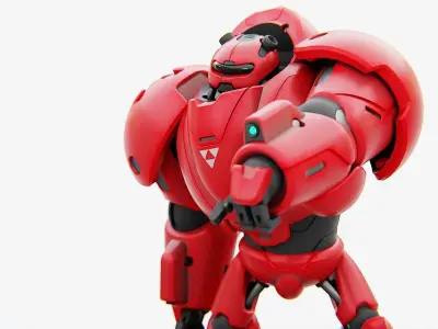 COMBAT DROID M-5000  RIGGED 3D model