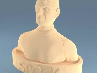 Mr Spock bust 3D print model