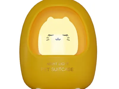 Portable Atmosphere Cute Pet Bedside Night Lamp Low-poly 3D model