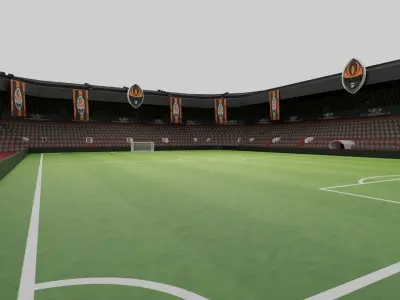 Shakhtar Donetsk Football Stadium Low-poly 3D model