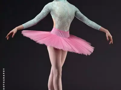 Ballet dancer 3d model 3D model