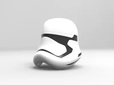 Nurbs New Order Stormtrooper Helmet 3D model