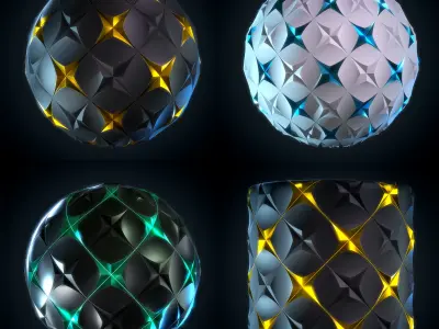 Hard Surface - VOL 05 - Maps - SBsar sci-fi Pattern Texture