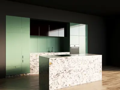 69-Kitchen9 glossy 6 3D model