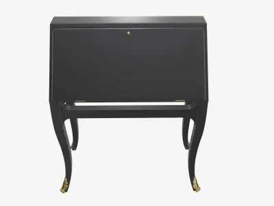  Bureau with hinged door 3D model